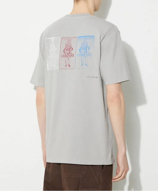 CP Company 24/1 Three Cards T-Shirt (Drizzle Grey)