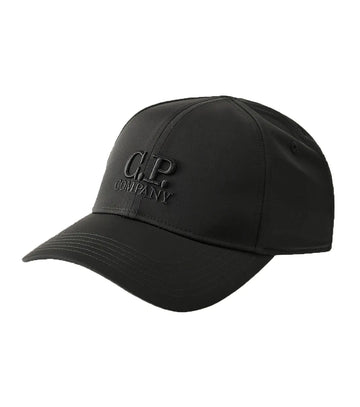 CP Company Chrome-R Logo Cap (Black)