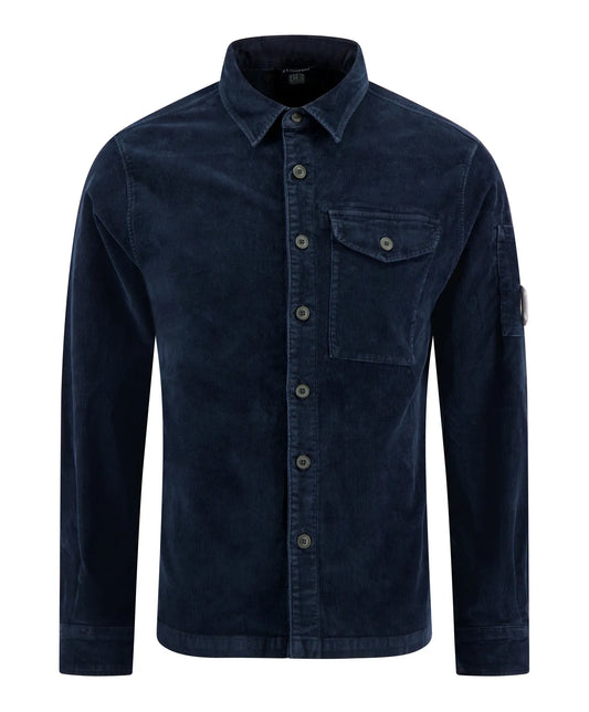 CP Company - Corduroy Lens Longsleeve Shirt (Eclipse Blue)