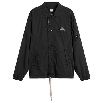 CP Company Chrome-R Logo Overshirt Black