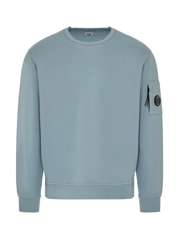 CP Company Crew Neck Sweatshirt in Light Blue