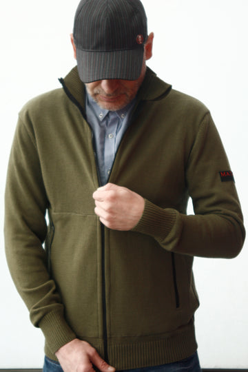 Mathori London Cardigan 26 Olive Green