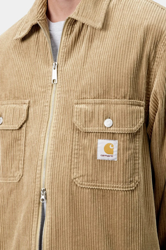 Carhartt WIP Reynold Shirt Jac ( Leather, Rinsed)