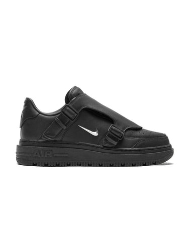 Nike Air Force 1 Low Luxe Black Metallic Silver