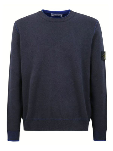 Stone Island Reversible Knit Jumper (Navy/Blue)