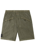 Stone Island Khaki shorts on a white background