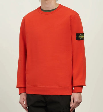 Stone Island Organic Cotton Sweatshirt Red