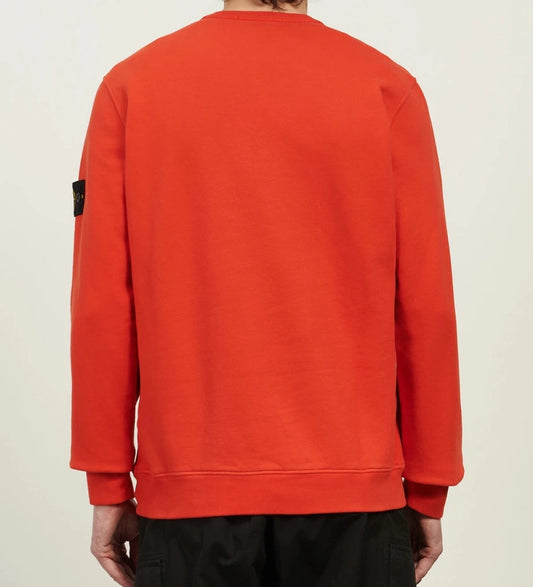 Stone Island Organic Cotton Sweatshirt Red