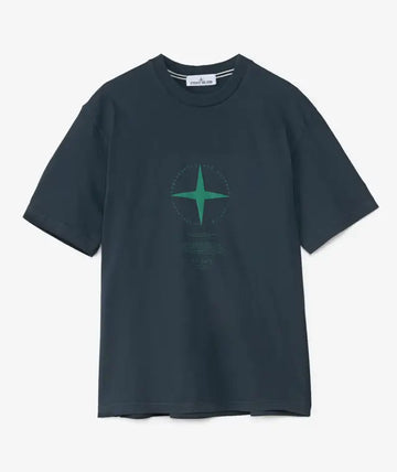 Stone Island Light Compass Print T-Shirt (Navy)