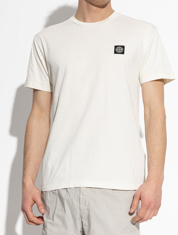 Stone Island - Crew Neck T-Shirt Ivory