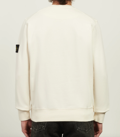 Stone Island - Organic Cotton Sweatshirt in Ivory