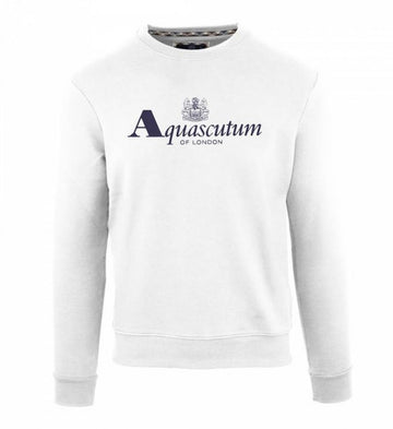 Aquascutum - Logo Sweatshirt in White