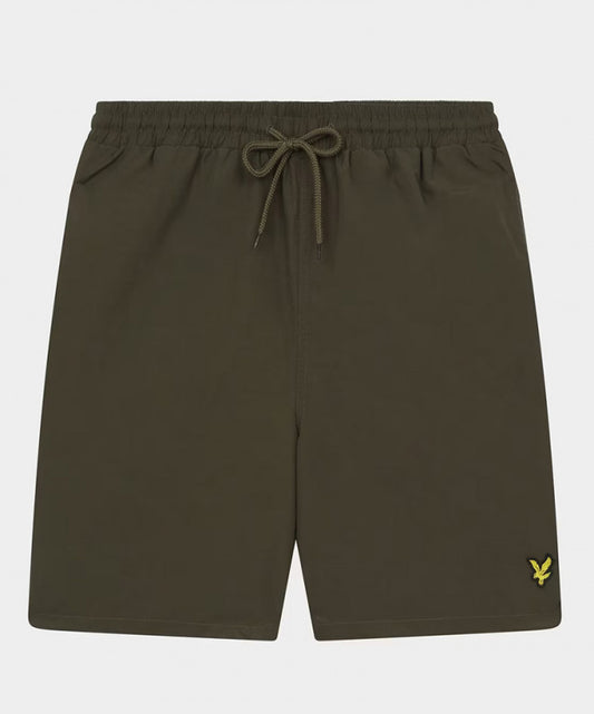 Lyle & Scott - Plain Swim Short in Trek Green