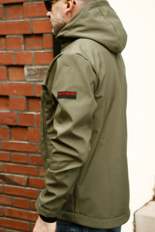 Mathori London Softshell Jacket Olive Green