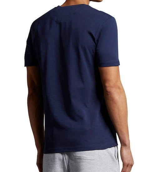 Lyle & Scott - Contrast Pocket T-Shirt (Navy/Burnt Orange)
