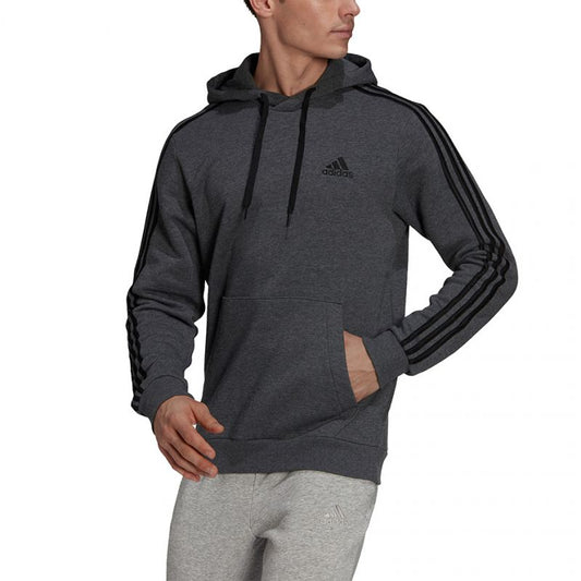 Adidas Essentials 3-Stripes Hoodie Dark Grey