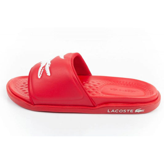 Lacoste Croco Dualiste Slides (Red)