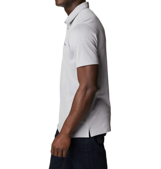 Columbia Nelson Point Polo Shirt Silver Grey