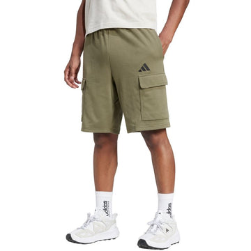 Adidas Essentials Feel Cozy Cargo Shorts (Olive)