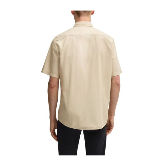 Boss Short Sleeve Shirt (Light Beige)