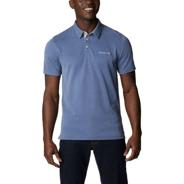 Columbia Nelson Point Polo Shirt Old Blue