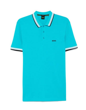Boss Paddy Polo Shirt Pastel Blue