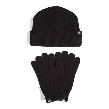 Adidas Beanie + Gloves Black