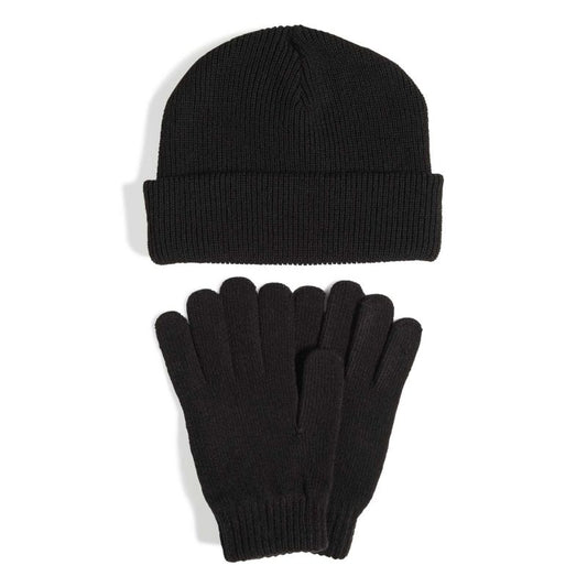 Adidas Beanie + Gloves Black