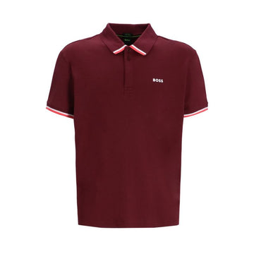 Boss Paddy Lux Polo Shirt Burgundy