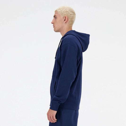 New Balance Stacked Logo Hoodie Navy