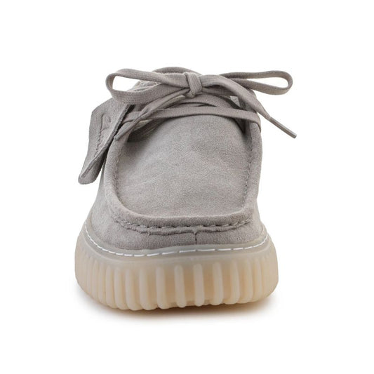 Clarks Torhill Lo Light Gray Suede