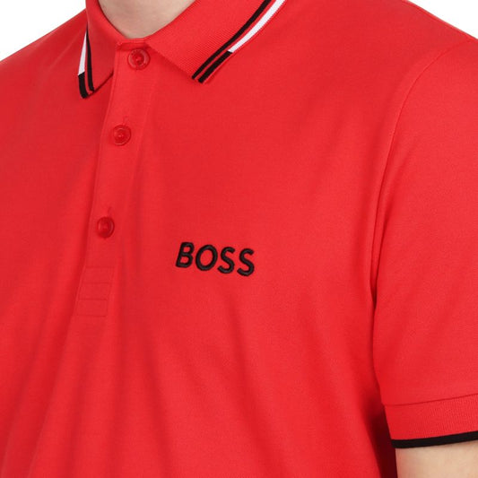 Boss Paddy Polo Shirt Rosso