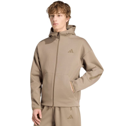 Adidas ZNE Full Zip Sweatshirt beige