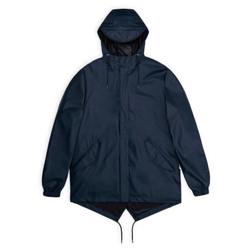 Rains Unisex Fishtail W3 Jacket Navy