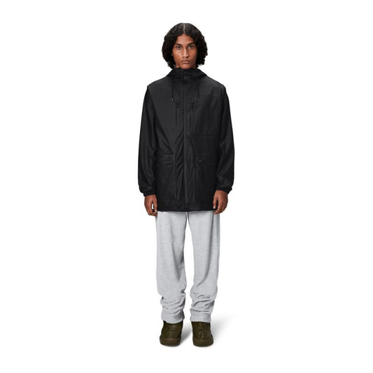 Rains Cargo Long Jacket W3 Black