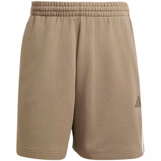 Adidas Stripes Sweat Shorts Beige