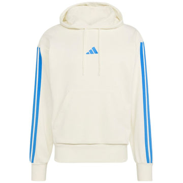 Adidas Essentials Stripes Hoodie Cream
