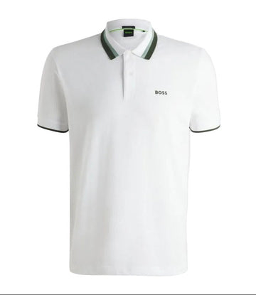 Boss Paddy Polo Shirt White