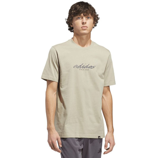 Adidas Connect Graphic T-Shirt Beige