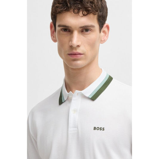 Boss Paddy Polo Shirt White
