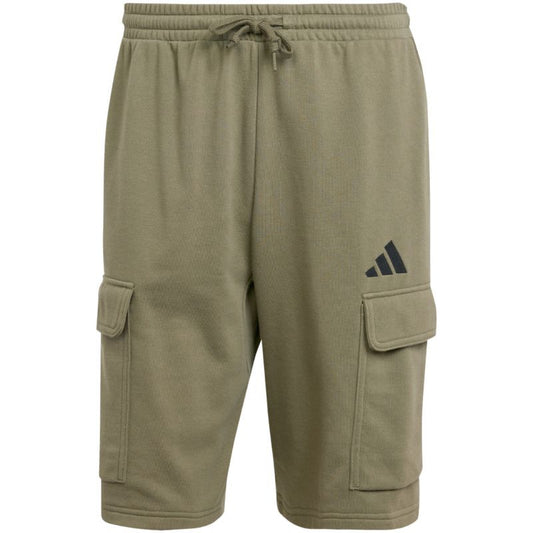 Adidas Essentials Feel Cozy Cargo Shorts (Olive)