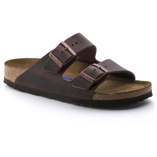 Birkenstock Arizona Oiled Leather Habana Slides W