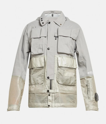 CP Company - Gore-Tex 3L Infinium Mixed La Mille Jacket in Light Grey