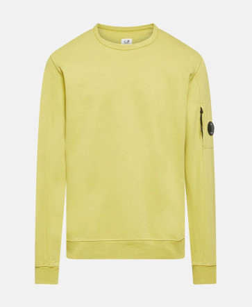 CP Company - Crew Neck Sweatshirt in Yellow