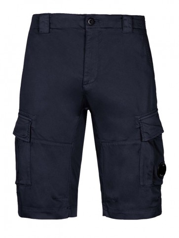 CP Company - Stretch Sateen Cargo Shorts in Navy