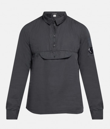 CP Company - Half Zip Shirt in Black
