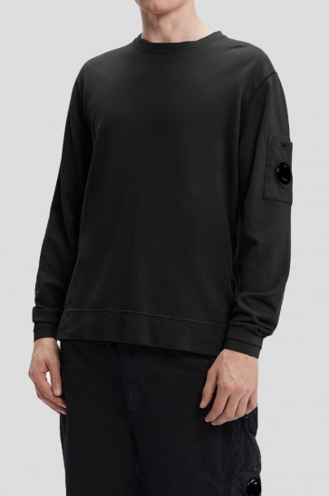 CP Company - Side Zip Sweatshirt in Black