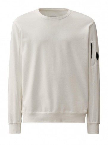 CP Company - Light Fleece Sweatshirt in White