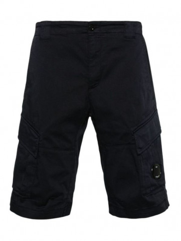 CP Company - Stretch Sateen Cargo Shorts in Total Eclipse
