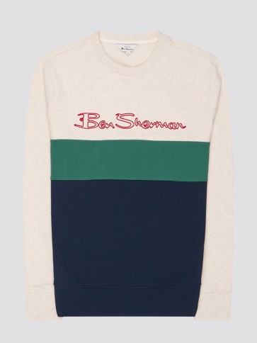Ben Sherman - Sports Logo Sweatshirt (Ecru)